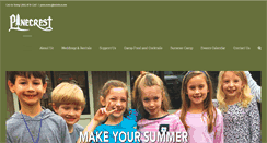 Desktop Screenshot of camppinecrest.org