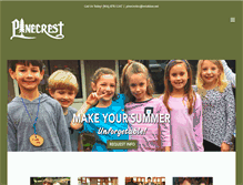 Tablet Screenshot of camppinecrest.org